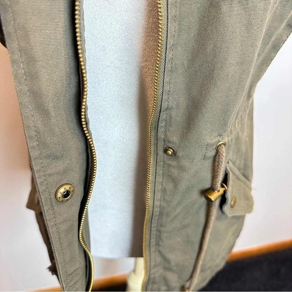 Sebby Khaki Green 100% Cotton Cargo Utility‎ Safari  Vest S